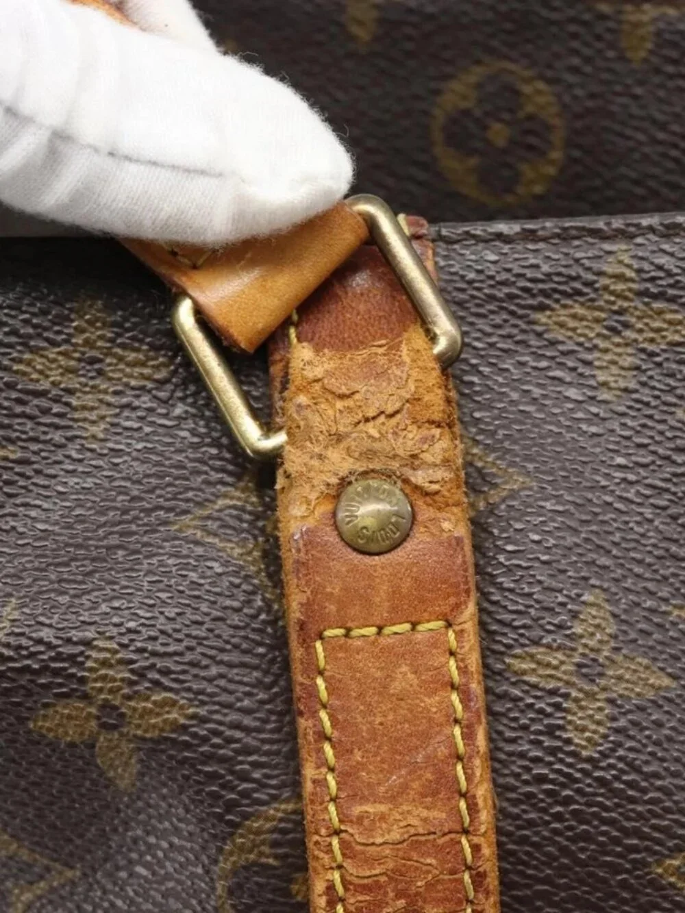 LOUIS VUITTON Monogram Sac Shopping Tote Bag M51108 LV Auth bs35832